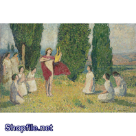 Tranh sơn dầu mọi người đang cầu nguyện